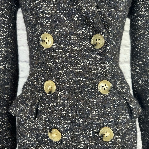 Isabel Marant Etoile Overton Boucle Alpaca Wool Double Breasted Coat Gray XS - Picture 9 of 16